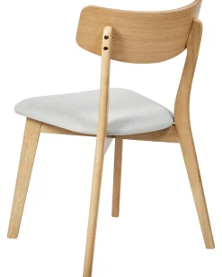 Set di 2 sedie da pranzo HOPE Legno Marrone chiaro/Grigio