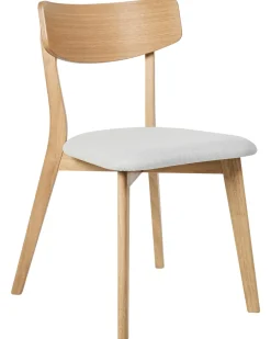 Set di 2 sedie da pranzo HOPE Legno Marrone chiaro/Grigio