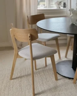 Set di 2 sedie da pranzo HOPE Legno Marrone chiaro/Grigio