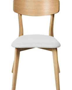 Set di 2 sedie da pranzo HOPE Legno Marrone chiaro/Grigio