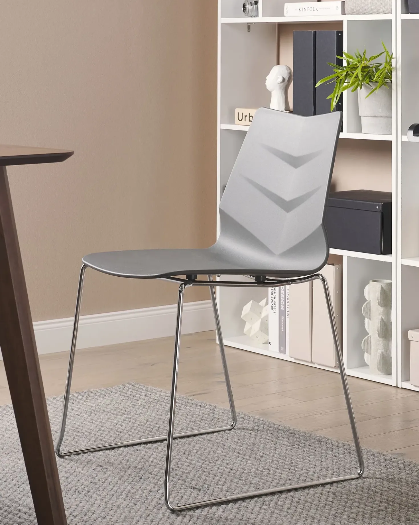 Set di 4 sedie da pranzo HARTLEY Grigio scuro