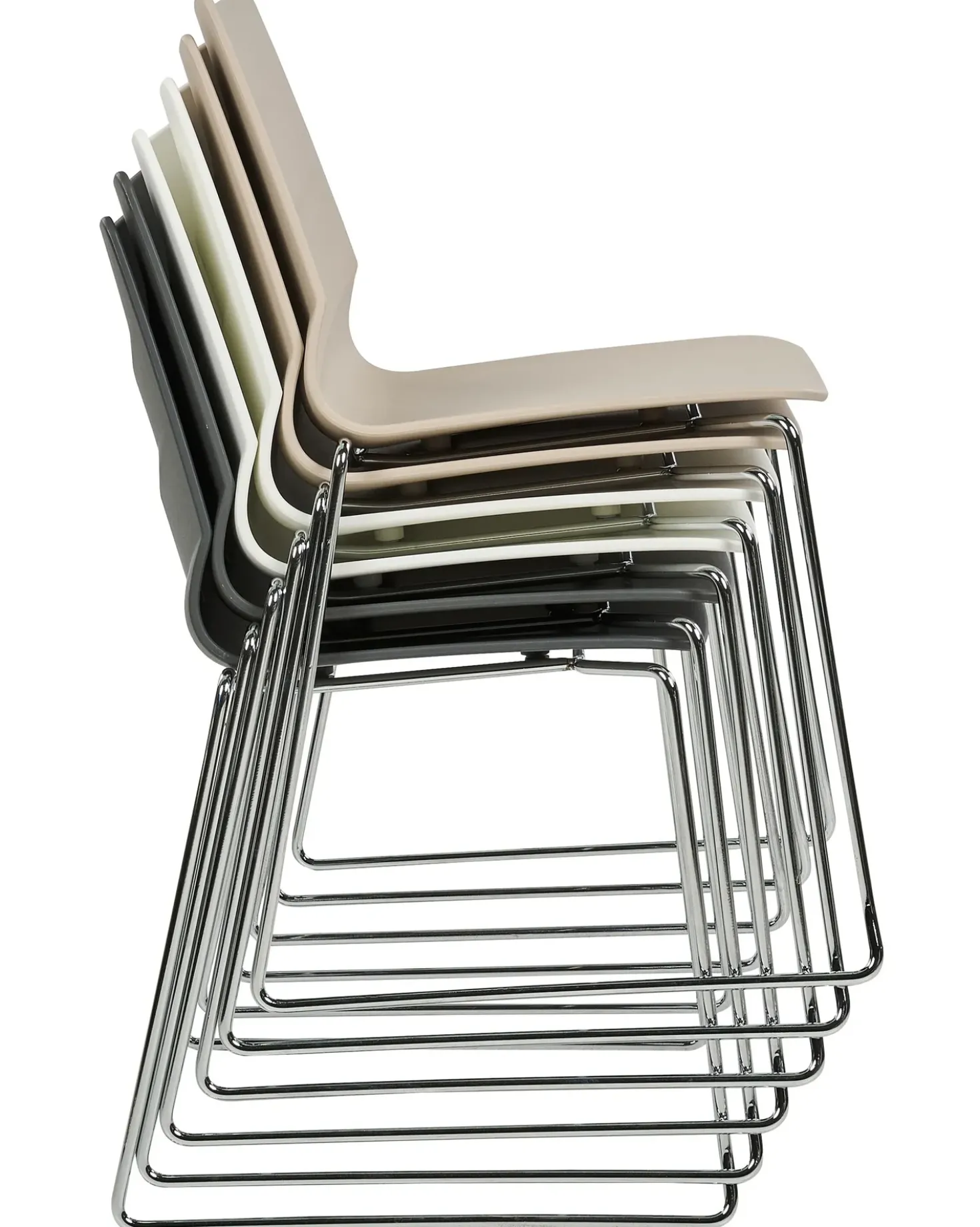 Set di 4 sedie da pranzo HARTLEY Grigio scuro