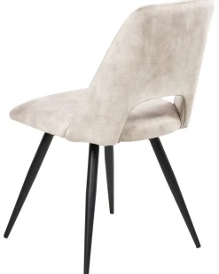 Set di 2 sedie da pranzo HALLETT Velluto Beige chiaro