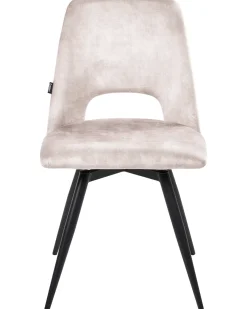 Set di 2 sedie da pranzo HALLETT Velluto Beige chiaro