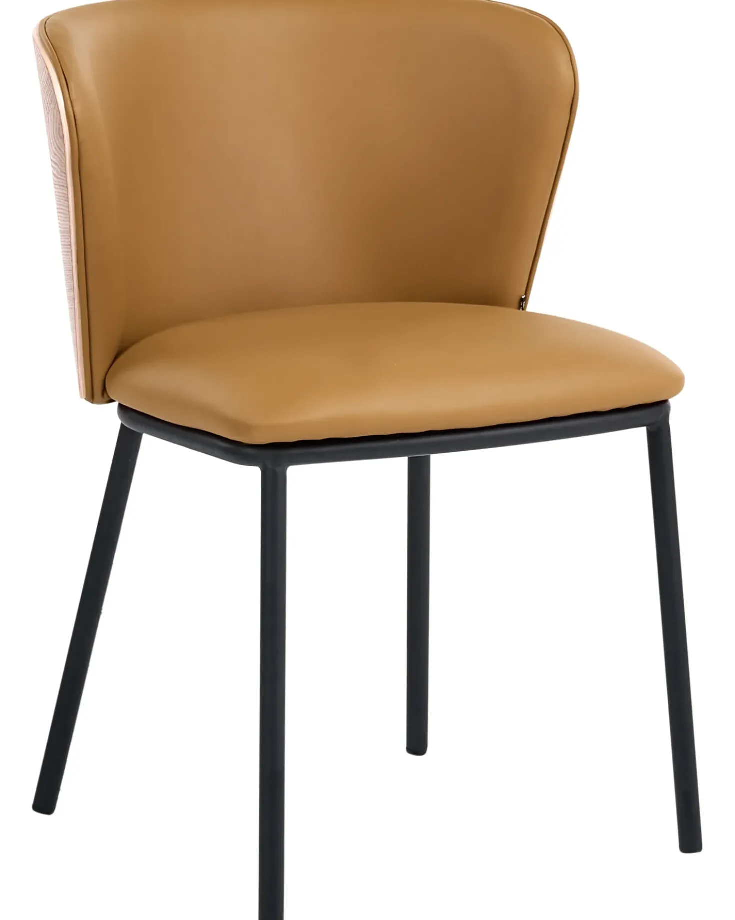 Set di 2 sedie da pranzo HOSKIN Pelle sintetica Marrone