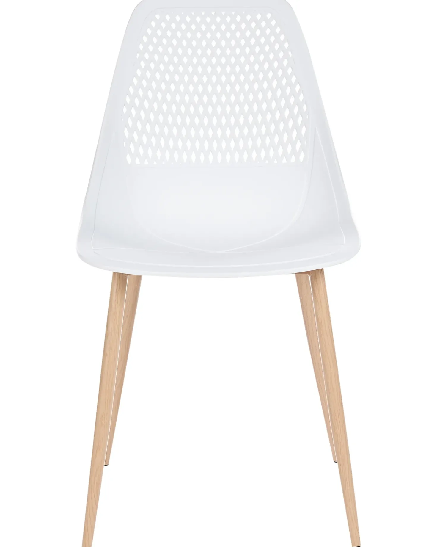 Set di 4 sedie da pranzo HAZELTON Bianco