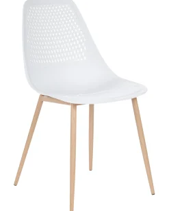 Set di 4 sedie da pranzo HAZELTON Bianco
