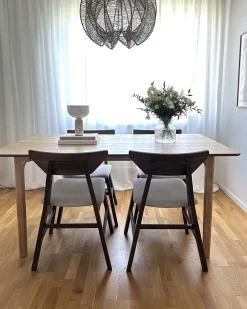 Set di 2 sedie da pranzo HOPKINS Legno Marrone scuro