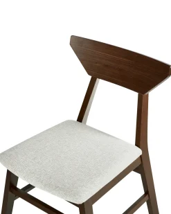 Set di 2 sedie da pranzo HOPKINS Legno Marrone scuro