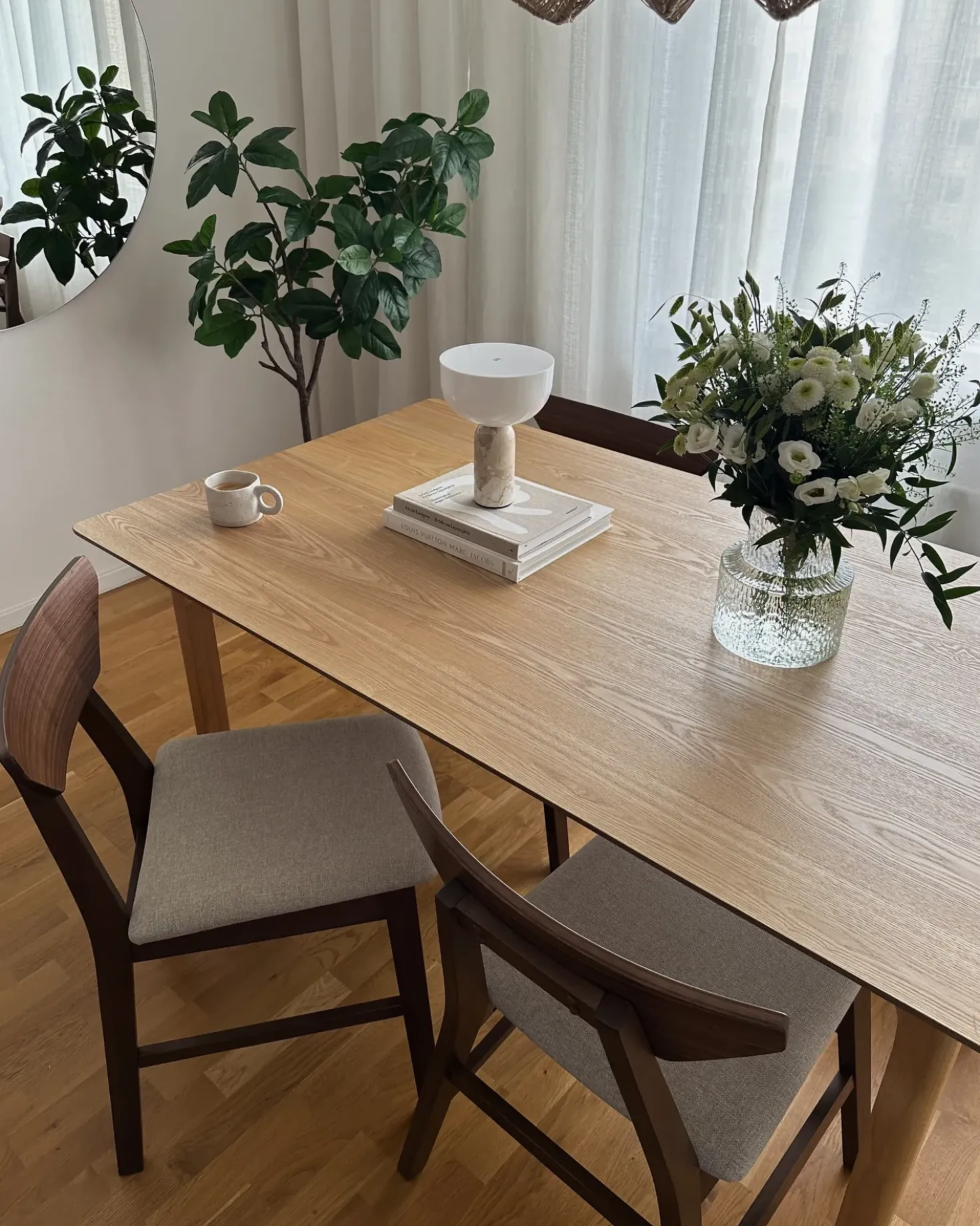 Set di 2 sedie da pranzo HOPKINS Legno Marrone scuro