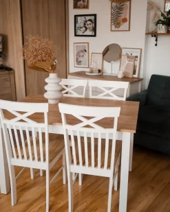 Set di 2 sedie da pranzo HOUSTON Legno Bianco