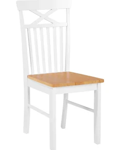 Set di 2 sedie da pranzo HOUSTON Legno Bianco