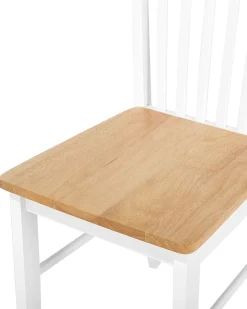 Set di 2 sedie da pranzo HOUSTON Legno Bianco