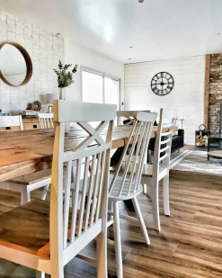 Set di 2 sedie da pranzo HOUSTON Legno Bianco