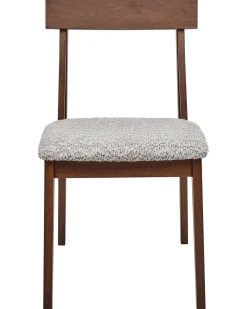 Set di 2 sedie da pranzo ISLE Legno Marrone/Grigio