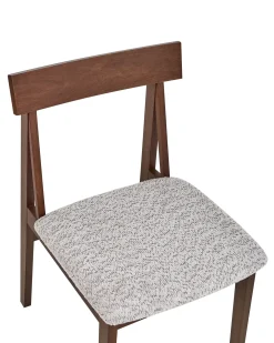 Set di 2 sedie da pranzo ISLE Legno Marrone/Grigio