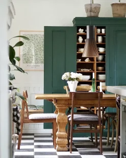 Set di 2 sedie da pranzo ISLE Legno Marrone/Grigio