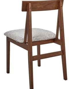 Set di 2 sedie da pranzo ISLE Legno Marrone/Grigio