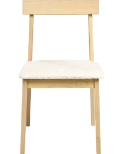 Set di 2 sedie da pranzo ISLE Legno Marrone chiaro/Beige