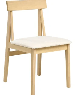 Set di 2 sedie da pranzo ISLE Legno Marrone chiaro/Beige