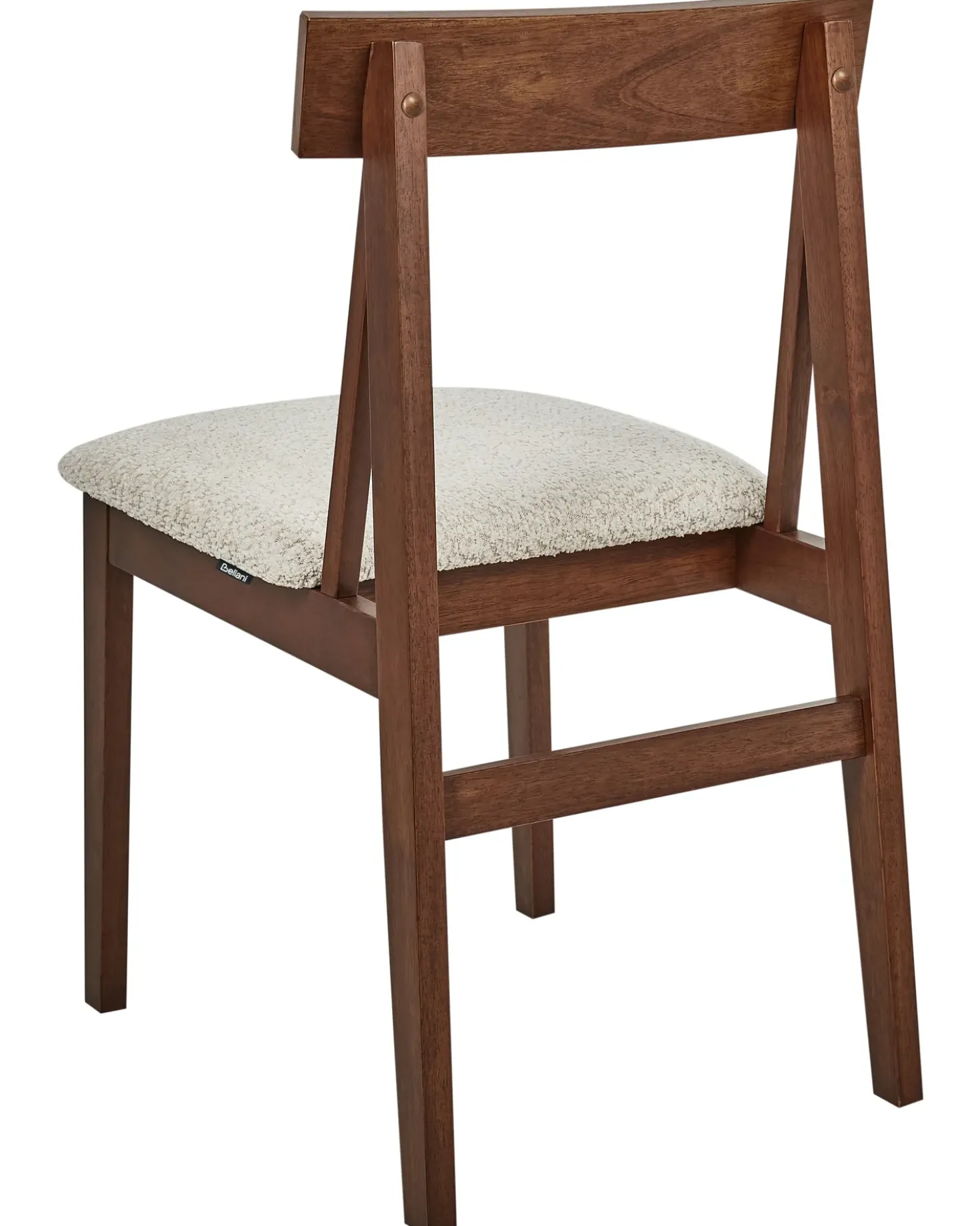 Set di 2 sedie da pranzo ISLE Legno Marrone/Beige