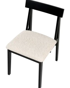 Set di 2 sedie da pranzo ISLE Legno Nero/Beige