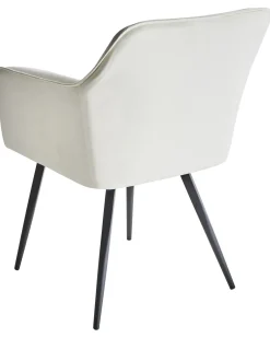 Set di 2 sedie da pranzo JASMIN Velluto Beige chiaro
