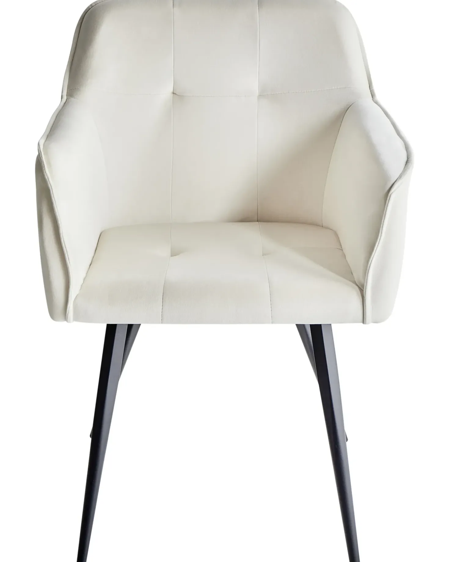 Set di 2 sedie da pranzo JASMIN Velluto Beige chiaro