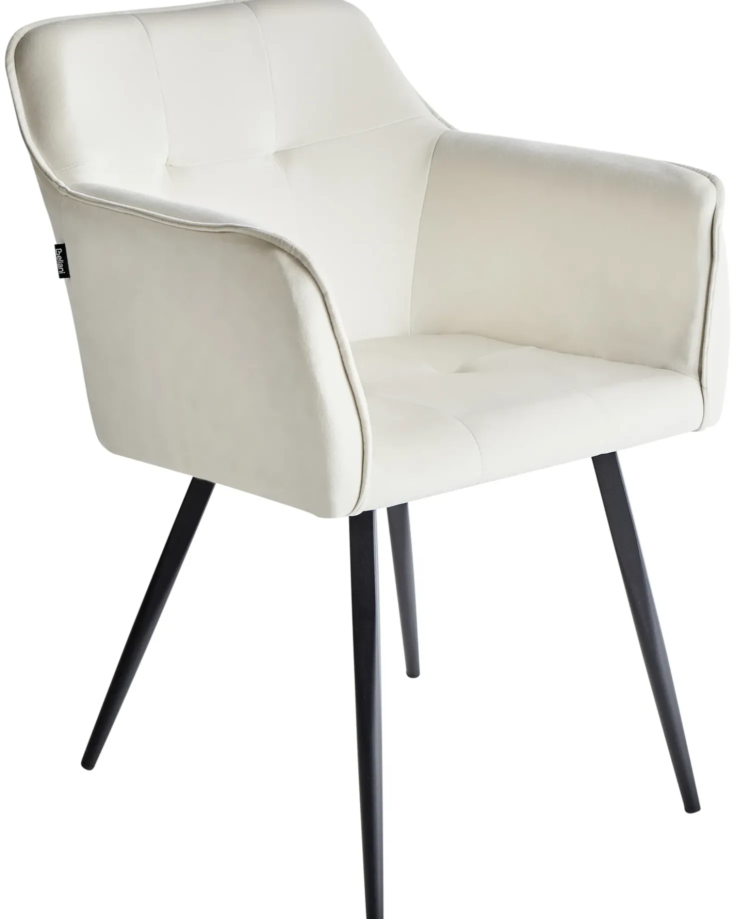 Set di 2 sedie da pranzo JASMIN Velluto Beige chiaro