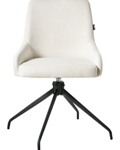 Set di 2 sedie da pranzo JENNER Tessuto Bianco sporco