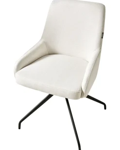 Set di 2 sedie da pranzo JENNER Tessuto Bianco sporco