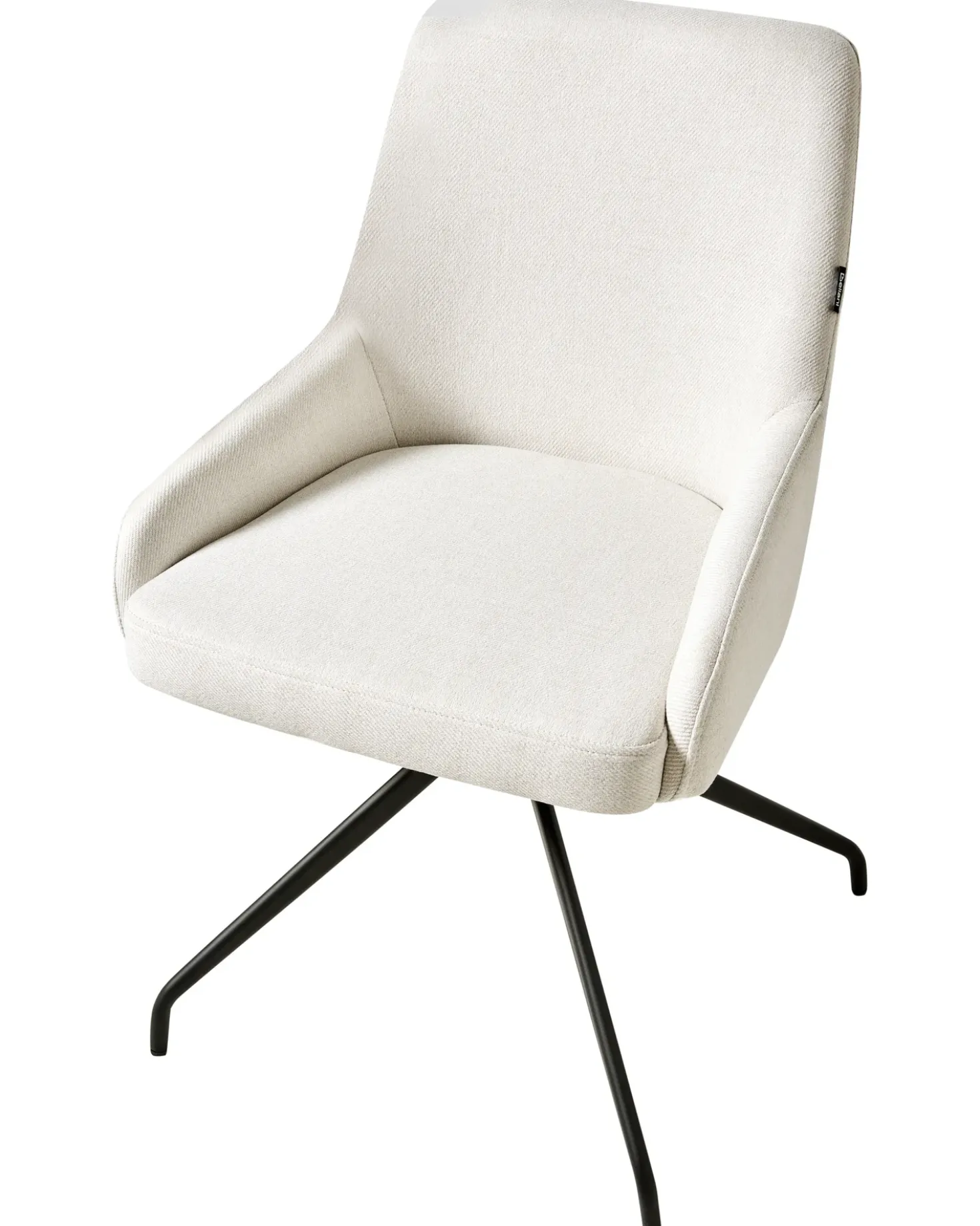 Set di 2 sedie da pranzo JENNER Tessuto Bianco sporco