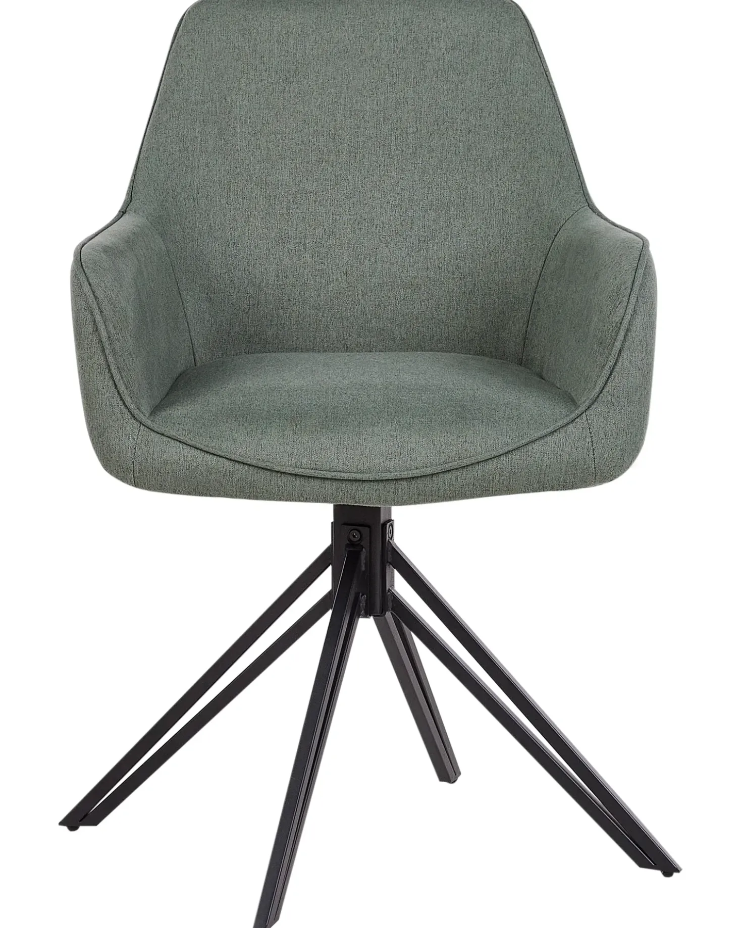 Set di 2 sedie da pranzo JODAR Tessuto Verde scuro