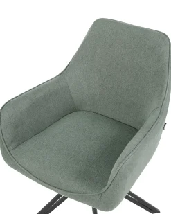 Set di 2 sedie da pranzo JODAR Tessuto Verde scuro