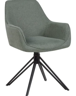Set di 2 sedie da pranzo JODAR Tessuto Verde scuro