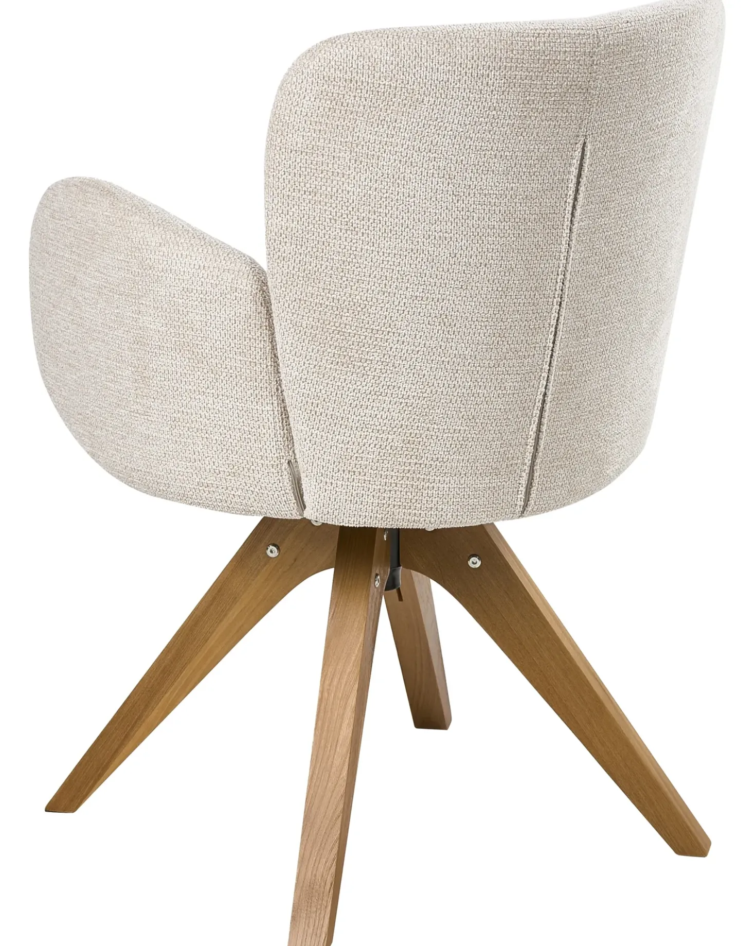 Set di 2 sedie da pranzo JEAN Tessuto Beige chiaro