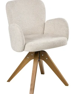 Set di 2 sedie da pranzo JEAN Tessuto Beige chiaro