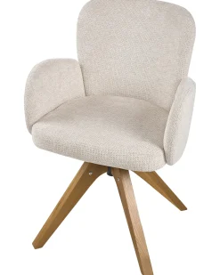 Set di 2 sedie da pranzo JEAN Tessuto Beige chiaro