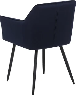 Set di 2 sedie da pranzo JASMIN Velluto Blu scuro