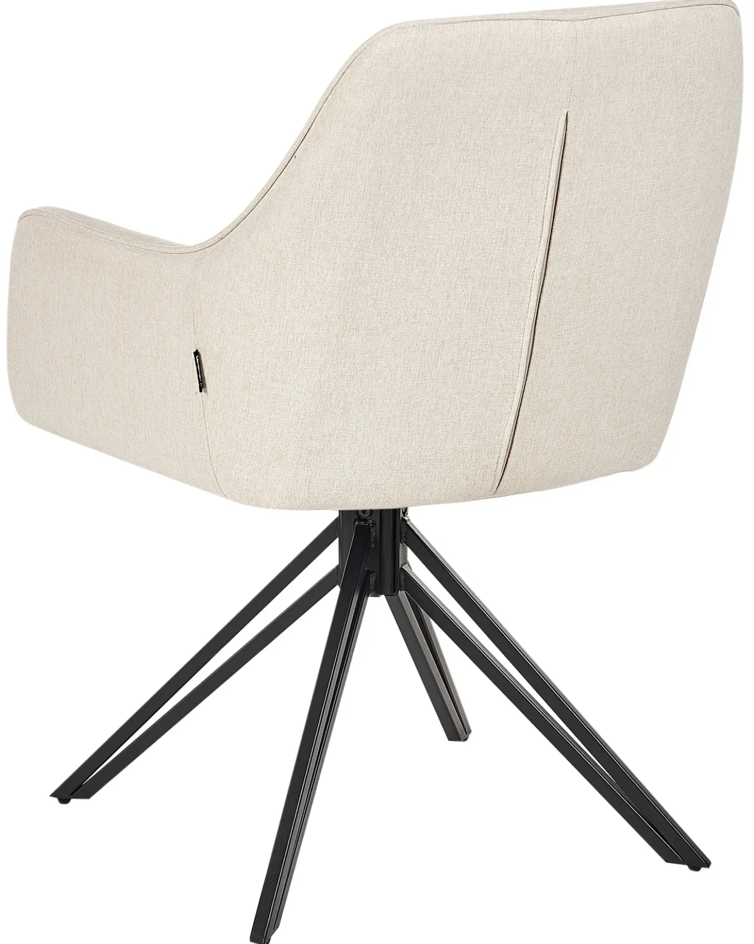 Set di 2 sedie da pranzo JODAR Tessuto Beige chiaro
