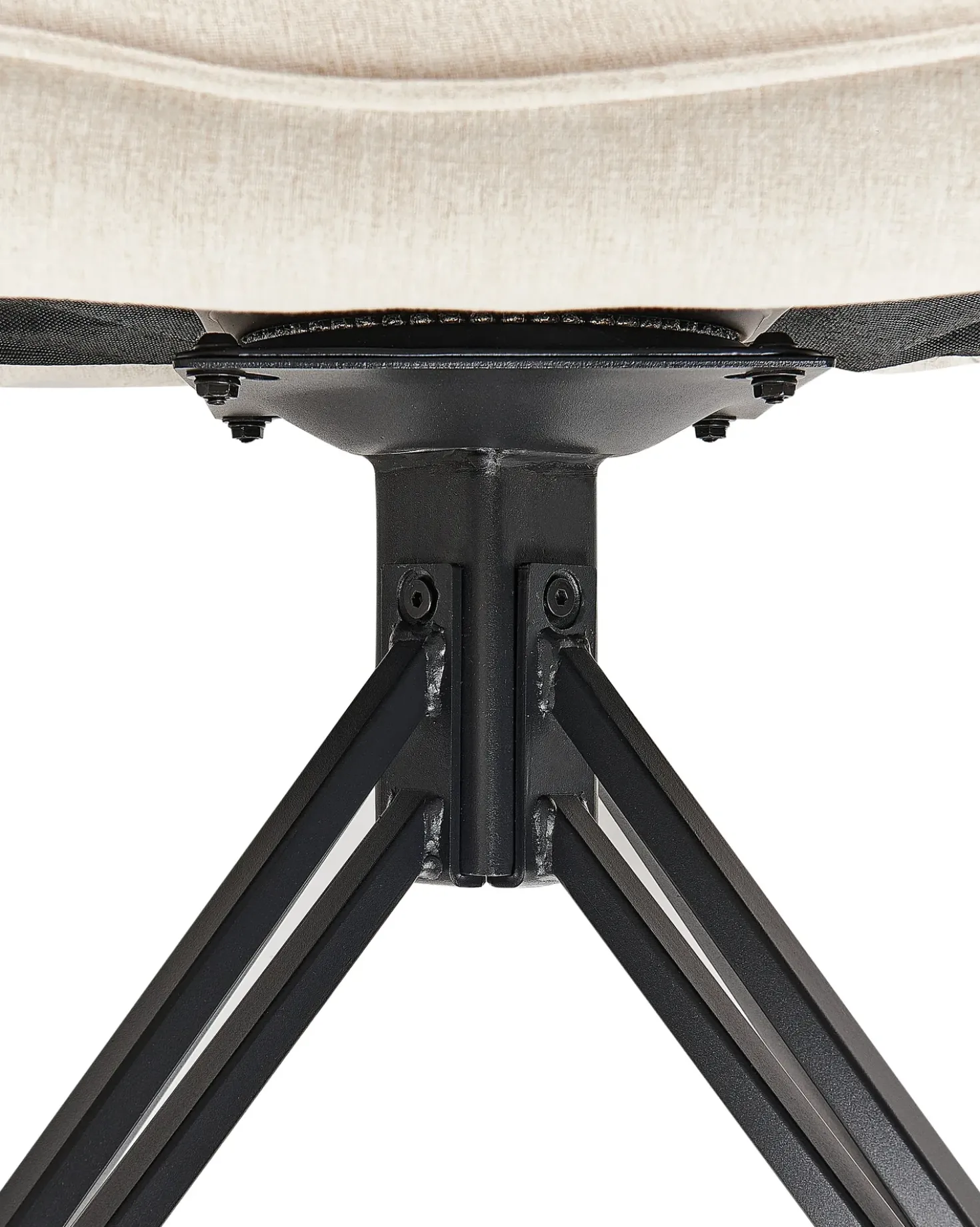 Set di 2 sedie da pranzo JODAR Tessuto Beige chiaro