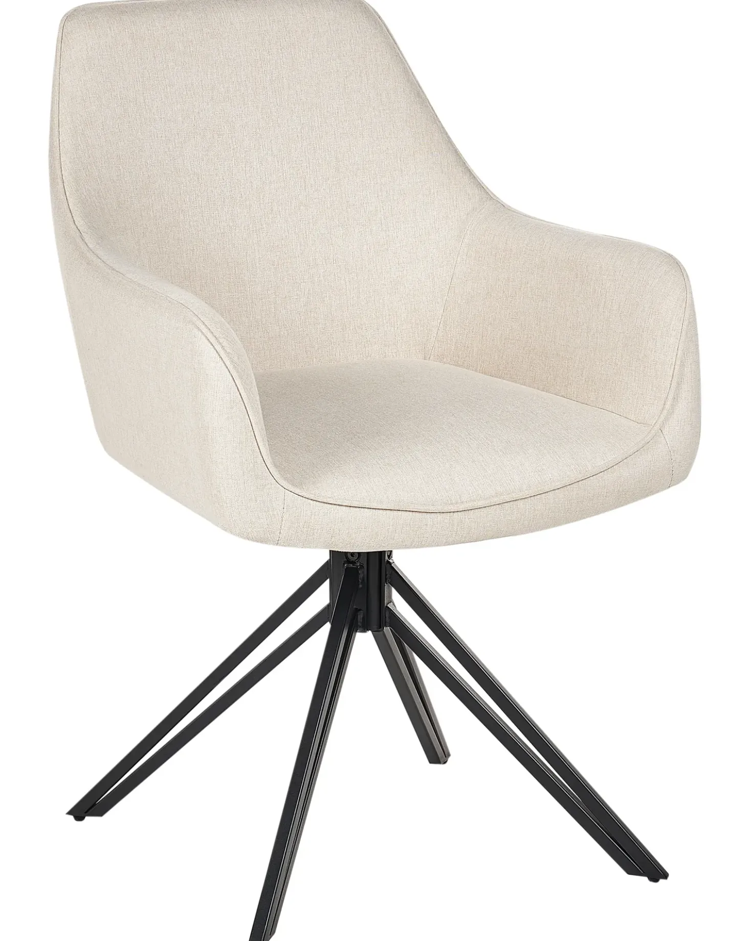 Set di 2 sedie da pranzo JODAR Tessuto Beige chiaro