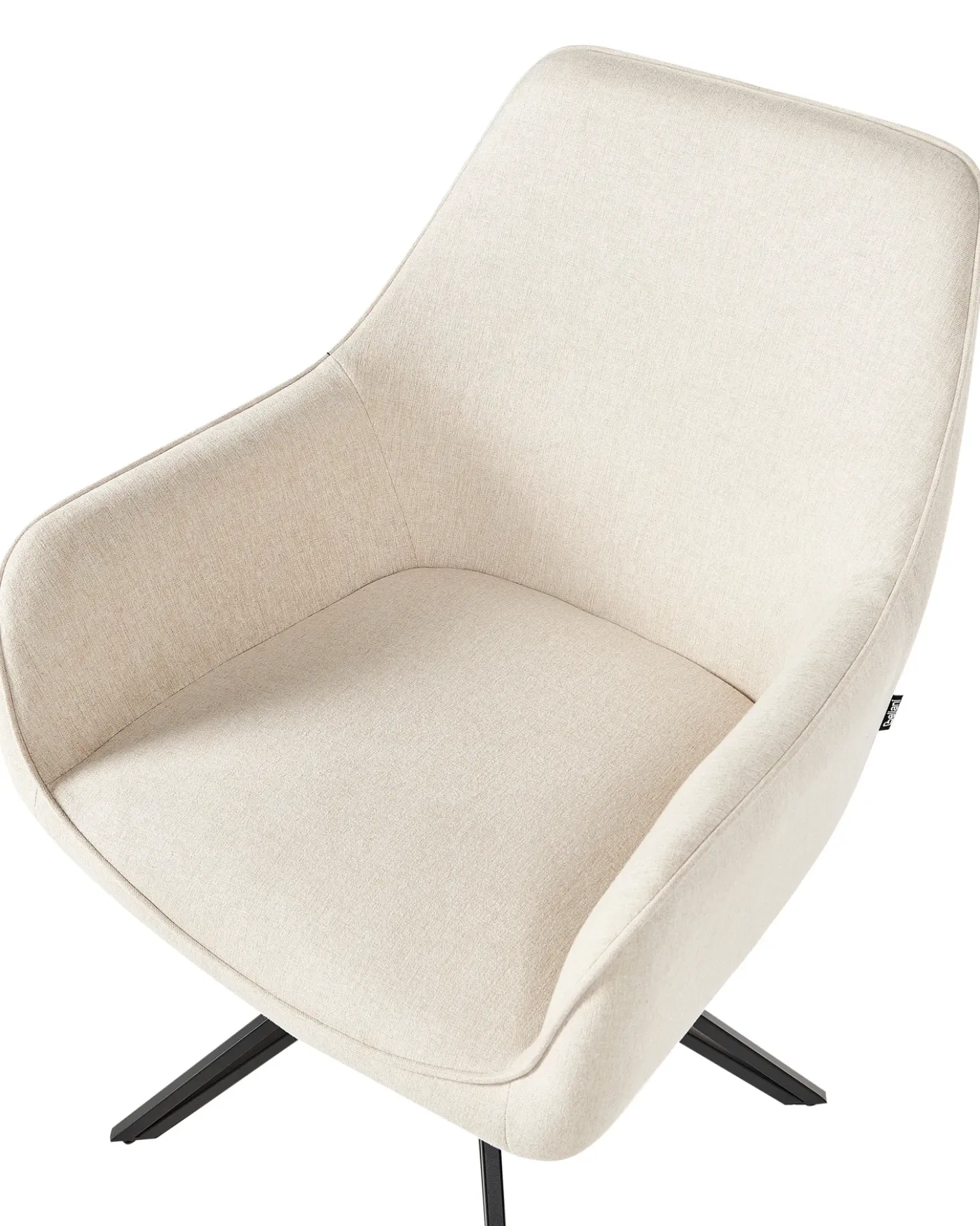 Set di 2 sedie da pranzo JODAR Tessuto Beige chiaro
