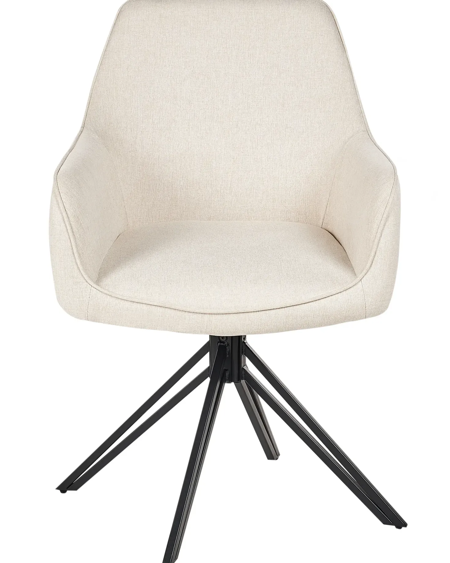 Set di 2 sedie da pranzo JODAR Tessuto Beige chiaro
