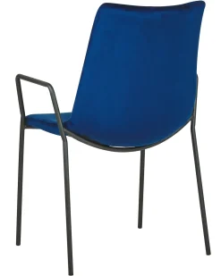 Set di 2 sedie da pranzo JEFFERSON Velluto Blu scuro