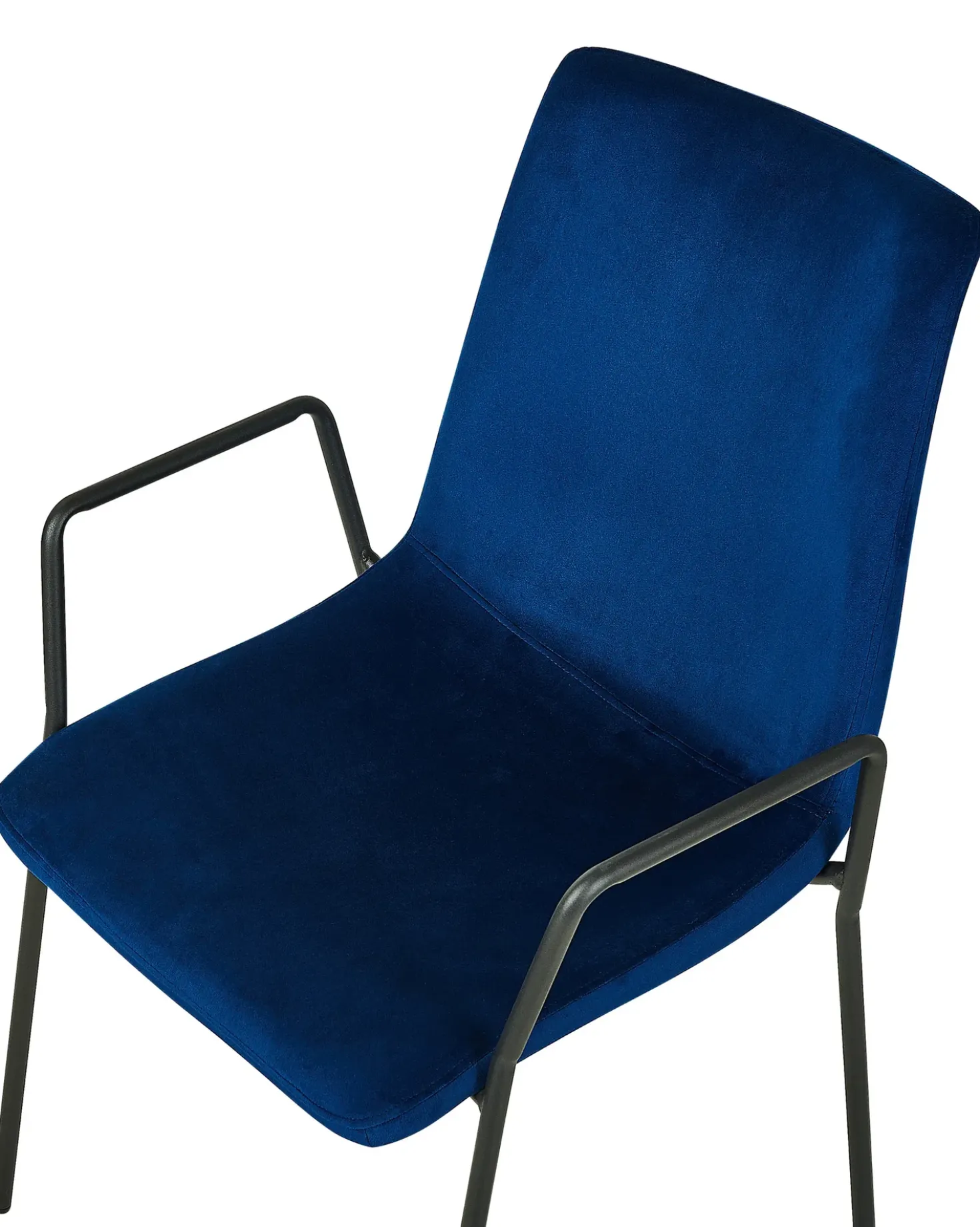 Set di 2 sedie da pranzo JEFFERSON Velluto Blu scuro