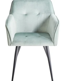 Set di 2 sedie da pranzo JASMIN Velluto Verde menta