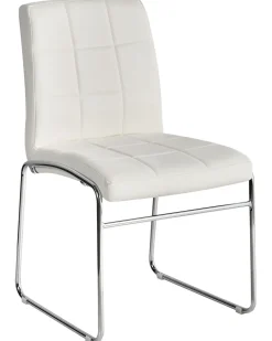 Set di 2 sedie da pranzo KIRON Pelle sintetica Bianco