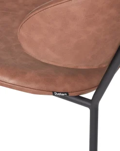 Set di 2 sedie da pranzo KIANA Pelle sintetica Marrone
