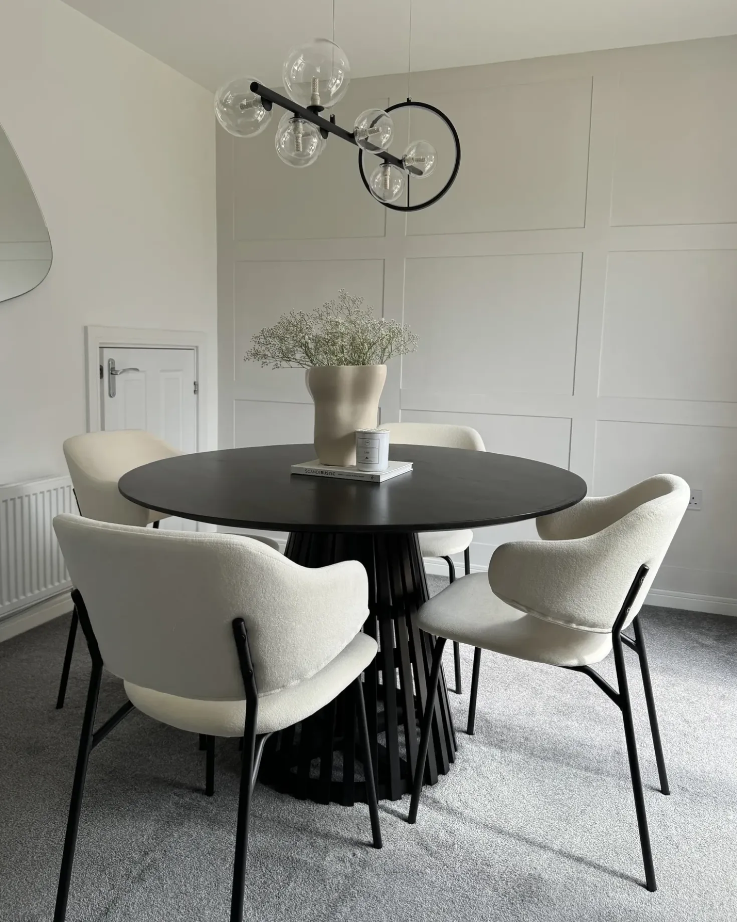 Set di 2 sedie da pranzo KENAI Tessuto Beige chiaro